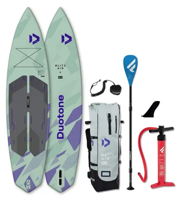 Produktbild von DUOTONE BLITZ AIR SLS 11'2 iSUP Touring SUP Board 7,2kg Set leicht & schnell