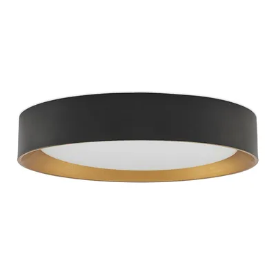 Produktbild von Lindby LED-Deckenleuchte Kambia, 55 cm, schwarz/gold, Metall
