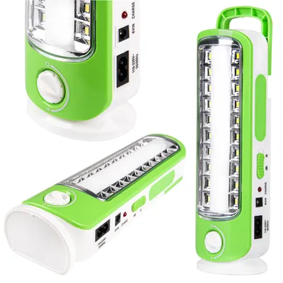 Produktbild von LED Werkstattleuchte 4W SMD LED 320lm 6500K Kaltweiß IP20 Dimmbar Akku Grün Weiß