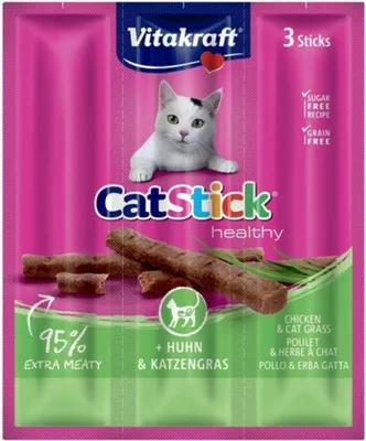Immagine prodotto di Vitakraft Cat Stick Classic pollo + erba per gatti 3pc [58896]