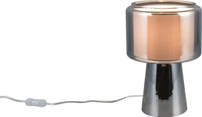 Produktbild von Trio 519900157 Rocka E14 Tischleuchte ⌀20cm Chrom Bedampft
