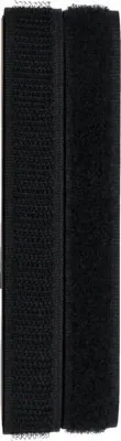 Produktbild von Klettband Schwarz 500x16 mm, zuschneidbar, langlebig, zum Annähen oder Kleben