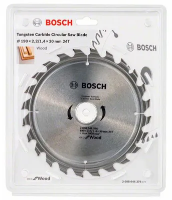 Produktbild von Bosch Sägeblatt Eco for Wood 190x2.2/1.4x30, 24Z