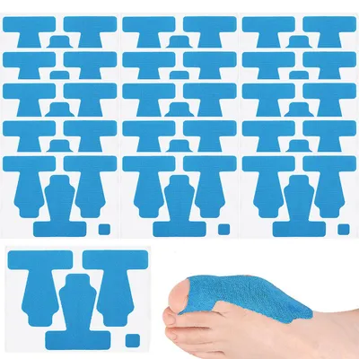 Produktbild von 15 Stück vorgeschnittene Kinesiologie-Tapes, elastisch und atmungsaktiv, für Zehen und Finger, ideal bei Hallux valgus, Laufen, Fitness und Alltag