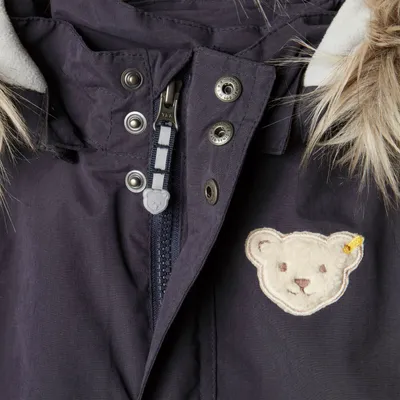 Produktbild von Winterjacke, Kapuze mit Fellrand, black iris,Gr.86