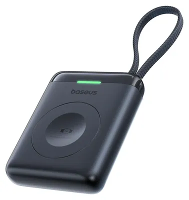 Image de Powerbank Baseus Enerfill Fw11 5W pour Apple Watch avec câble intégré - Noir