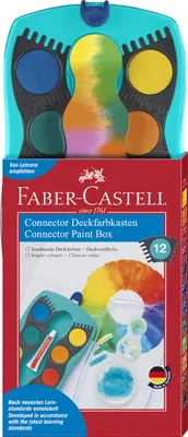 Produktbild von Faber-Castell 125003, Schwarz, Blau, Bronze, Grün, Ocker, Orange, Pink, Rot, Türkis, Violett, Gelb, Hart, 1 Stück(e)