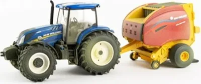 Produktbild von NEW HOLLAND T6.180 mit Roll-Belt-Rundballenpresse 560 sali., ERT13966SALI, Maßstab1/32, ERTL