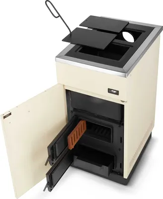Produktbild von Wasserführender Ofen Kohle- Küchenofen MEGAL 10kW Bimschv2 Ekodesign2022 Beige