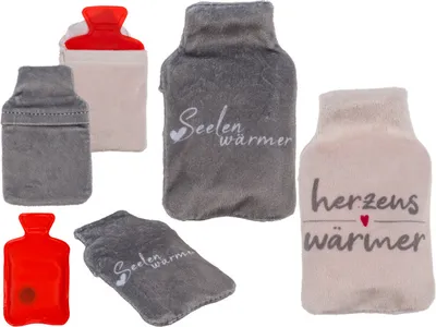 Produktbild von Handwärmer, Wärmflasche mit Fleeceüberzug