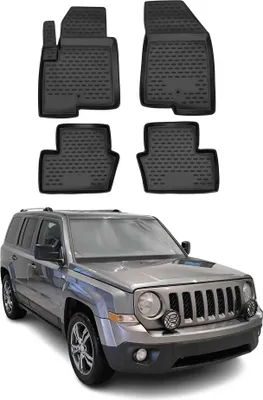 Obrázek produktu pro 2007-2017 Jeep Patriot Podlahové rohože TPE černé 4 ks