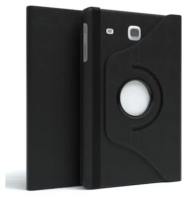 Produktbild von EAZY CASE - Tablet Hülle für Samsung Galaxy Tab E (9.6) Schutzhülle, Tablet Case 360° drehbar in Schwarz