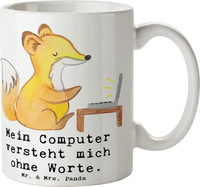 Produktbild von Mr. & Mrs. Panda Tasse Verständnisvoller Softwareentwickler - Weiß - Geschenk, Beruf, kreative Geschenke, für Berufstätige, Verständnis, Kaffeebecher, IT-Berufe, haferl
