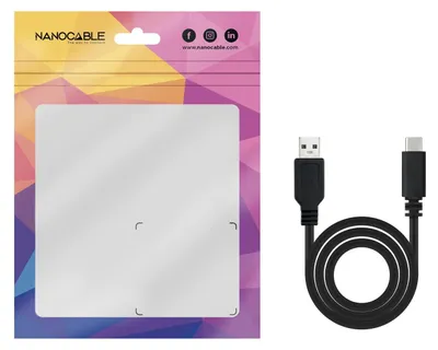 Produktbild von Nanocable USB 2.0, 0.5m, 0,5 m, USB C, USB A, USB 2.0, Männlich/Männlich, Schwarz