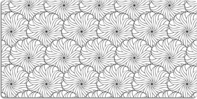 Produktbild von Schreibtischmatte Tischunterlage 90x45 cm Mauspad - Gezogene Blume