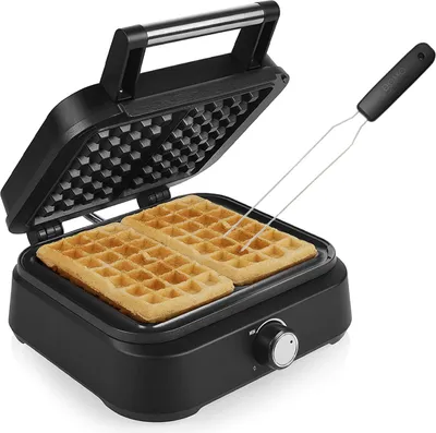 Produktbild von Doppel Waffeleisen & Waffelgabel dicke BELGISCHE & BRÜSSELER Waffeln 26x22cm