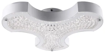 Produktbild von LED Deckenlampe, Kristalle, Glas, weiß, Metall, L 37 cm