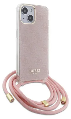 Immagine prodotto di Guess Guhcp15Shc4Sep Iphone 15 / 14 / 13 6.1 Różowy/Pink Hardcase Crossbody Cord 4G Print