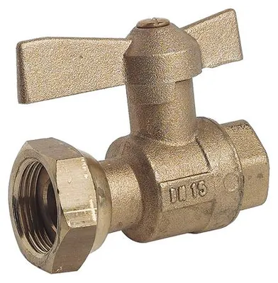 Image de Robinet d'arrêt droit femelle avec écrou 3/4'' - SOMATHERM - 80-20-20