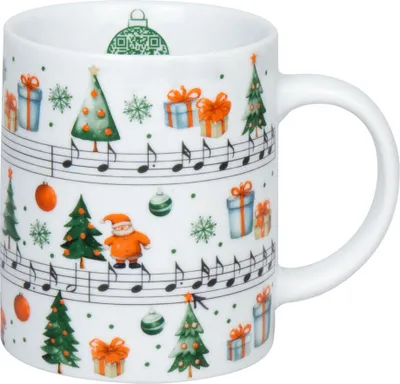 Image de Könitz mug Jingle Bells, tasse, tasse à café, porcelaine, blanc, 300 ml, 1110022877