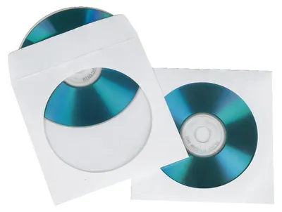 Obrázek produktu pro Hama CD/DVD Paper Protection Sleeves, white, pack of 25, 1 disky, Bílá, Papír, 190 mm, 135 mm, 15 mm
