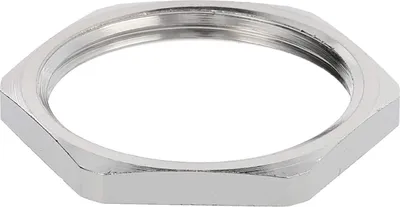 Produktbild von WISKA Gegenmutter PG21x1,588 GMS-21 Sechskant Messing (CuZn) vernickelt Farbe silber - 1 Stück