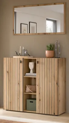 Produktbild von Garderobe Set 2-teilig "Loreno" in Evoke Eiche 106 x 192 cm