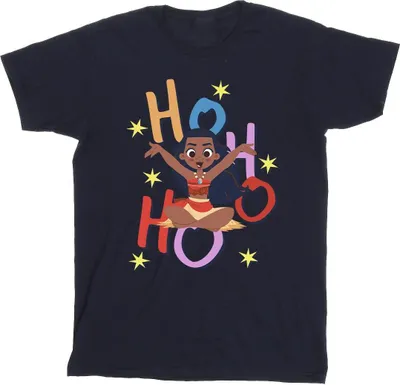 Obrázok produktu pre Moana - Tričko "Ho Ho Ho" pre dievčatá BI54963 (128) (Tmavomodrá)