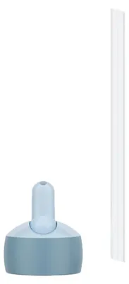 Produktbild von Mepal Campus Verschlussdeckel Flip-Up, Ersatzdeckel für Thermoflasche Wasserflasche und Trinkflasche, Ersatzteil inklusive Dichtungsring & Ersatz-Trinkhalm, PP/Silikon, Cool Blue