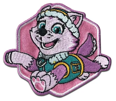 Obrázek produktu pro Comercial Mercera Paw Patrol Everest children girls - nášivka, nažehlovací, nažehlovací, nášivka, nášivka, k nažehlení, velikost: 5,9 x 7,1 cm