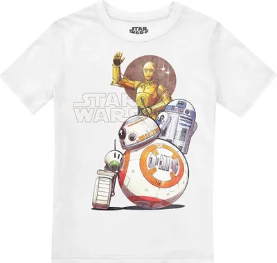 Image de Star Wars - T-shirt "Droid Squad" pour enfants TV2155 (116) (Blanc)