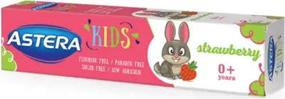 Produktbild von Zahnpasta 0+ Erdbeere Astera KIDS Aroma 50 ml