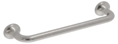 Productafbeelding van Handgreep voor meubels, gemaakt van zamac. Afstand tussen de gaten: 128 mm. Afwerking: antiek nikkel. Set van 25 stuks
