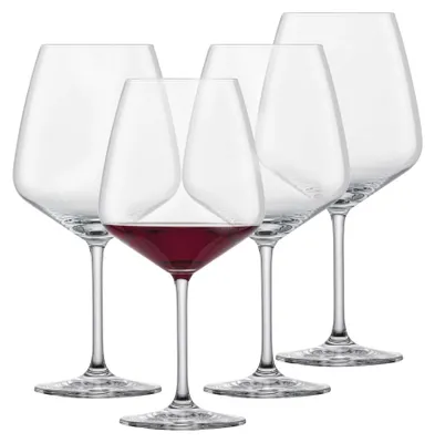 Produktbild von SCHOTT ZWIESEL Burgunder Rotweinglas Tulip 4er Set, bauchige Burgundergläser für Rotwein aus Tritan Kristallglas, spülmaschinenfest, 123608