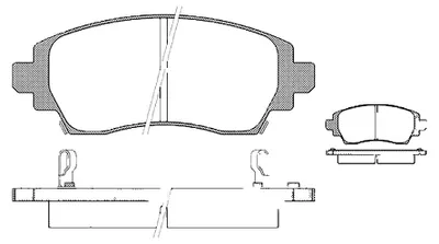 Produktbild von Bremsbelagsatz Scheiben 17,8 mm TRISCAN für u.a. TOYOTA COROLLA