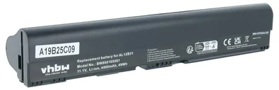 Produktbild von vhbw Akku Ersatz für Acer KT.00407.002, AL12B31, AL12B32, 4ICR17/65, AL12B72, AL12X32, KT.00403.004 für Notebook (4400 mAh, 11,1 V, Li-Ion)
