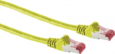 Image de Câble patch cat6A S/FTP PIMF sans halogène jaune 20m