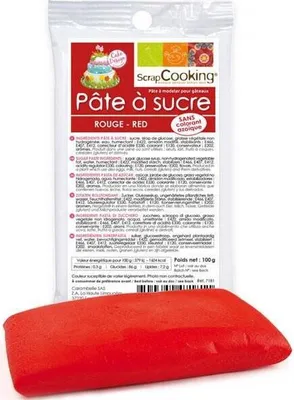 Produktbild von Zuckerteig - Rot 100g