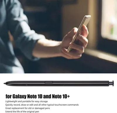 Obrázok produktu pre Prenosný stylus pre Note 10, čierny, na písanie a kreslenie