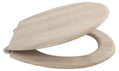 Image de Abattant Wc Mdf Parquet Foncé - Msv