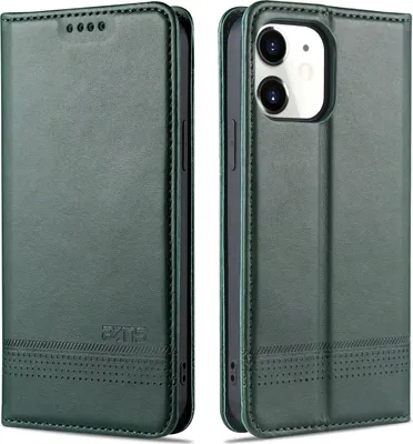 Produktbild von LaimTop LederHülle für iPhone 11, Klapphüllen Brieftasche Magnetverschluss Ständer Schutzhülle für iPhone 11 Grün