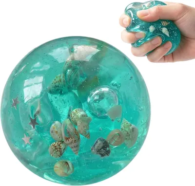 Productafbeelding van Squishy Stressballen - Antistressbal - Ijsblokjesdesign - Knijpspeelgoed