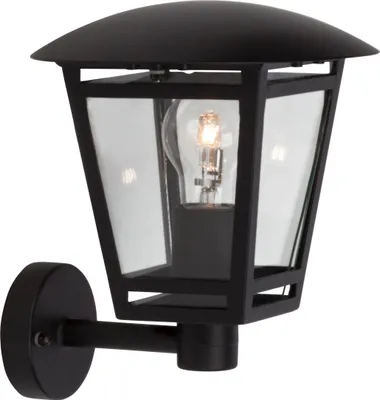 Produktbild von BRILLIANT Außenwandleuchte Riley | Outdoorleuchte | Metall/Glas | schwarz | IP44 | 1x E27 max. 40 W