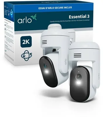 Image de Caméra de surveillance - Arlo - Essential 3 Kit de 2 caméras 2K 360° - Extérieur