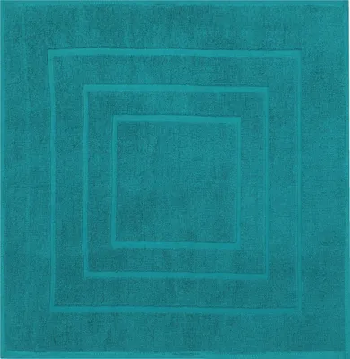 Produktbild von Betz Badvorleger 60x60 cm PALERMO Badematte Badteppich Duschvorleger 100% Baumwolle 680g/m²  Farbe: petrol
