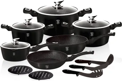 Produktbild von Berlinger Haus Garnki Metallic Line Thermoguard 15 Elementów BH1474N