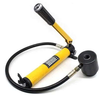 Obrázek produktu pro Hydraulický rozřezávač otvorů – sada pro vyražení – 15 tun – uhlíková ocel – pro otvory o průměru 1/2 až 4 palce