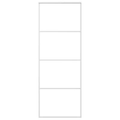 Produktbild von vidaXL Schiebetür ESG-Glas und Aluminium 76x205 cm Weiß