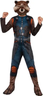 Produktbild von Avengers Endgame Rocket Raccoon Kostüm Größe 116 Kindergröße: 116