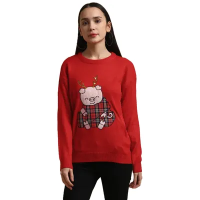 Produktbild von Brave Soul - Pullover für Damen 1520 (XS) (Rot)